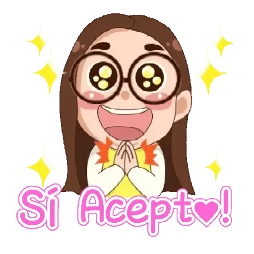 Niña kawai con texto 🌈🎀✨ 24