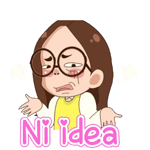 Niña kawai con texto 🌈🎀✨ 21
