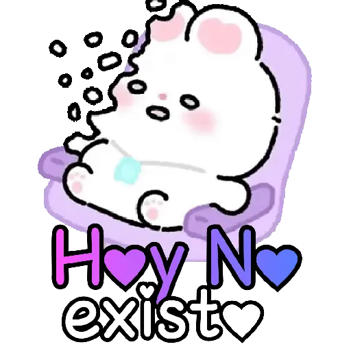 Bunny cute texto para chat 🐇💬 23