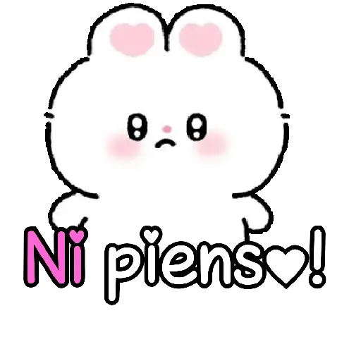 Bunny cute texto para chat 🐇💬 11