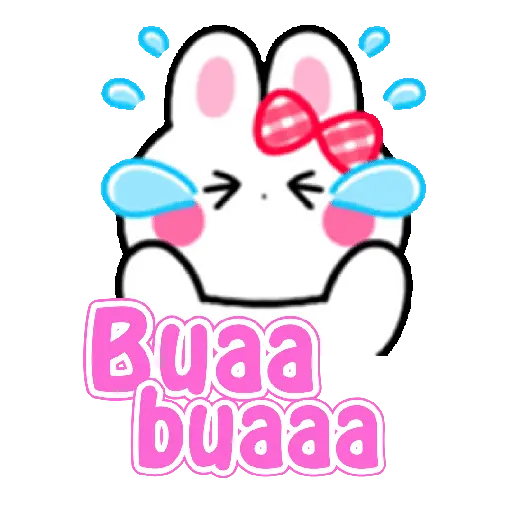 Conejito Kawaii con texto🐇💬✨🌈 14