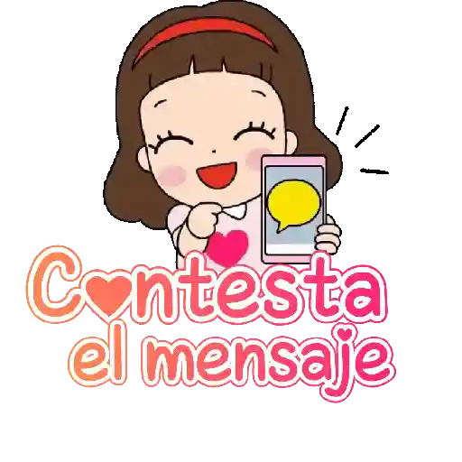 Niñita para el chat con texto💬 27