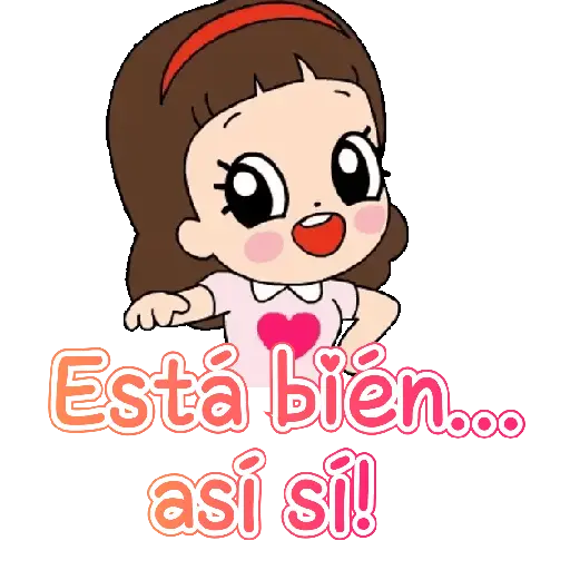 Niñita para el chat con texto💬 17
