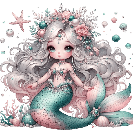 Kawaii Mermaid 🧜🏻✨🐚