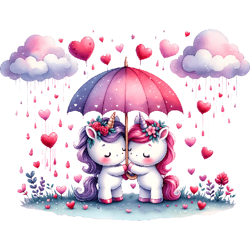 Unicornios San Valentin 🦄❤