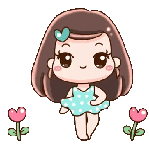 Niña cute Kawaii🎀🌈✨ 1