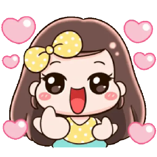 Niña cute Kawaii🎀🌈✨ 8