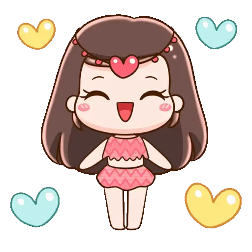 Niña cute Kawaii🎀🌈✨ 11
