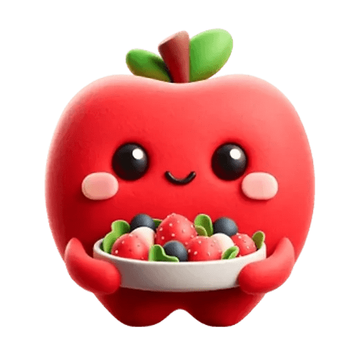 Frutas Kawaii 🍉🍎✨ 2