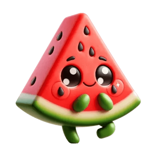 Frutas Kawaii 🍉🍎✨ 3