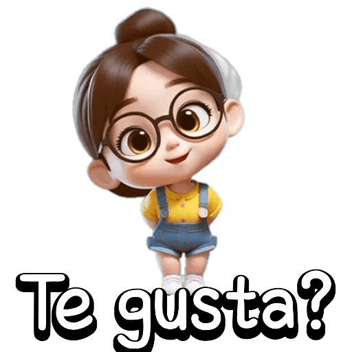 Niñita con texto para chat✨💬🎀 8