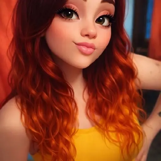 Red Hair Girl Mood ✨🎀❤️