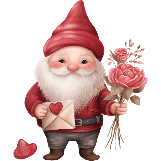 Cute Gnomo San Valentín ❤️