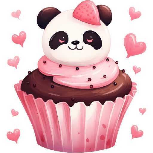Cupcakes Amor Osito Panda❤️🐼