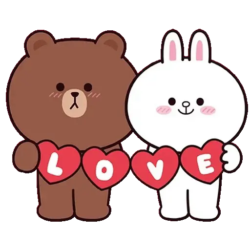 Amor( Brown y Cony)🐻🐰💘💞💕💖