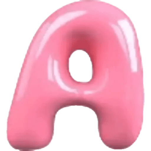 Letras rosas chicle💕