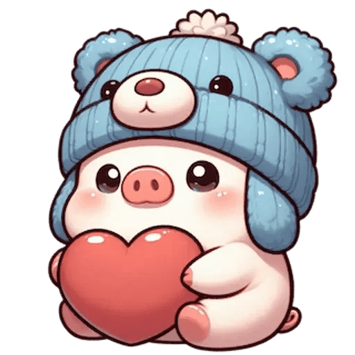 Cerdito Kawai Polar 🩵🐷❄️