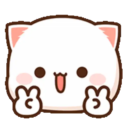 Peach Cat Emoji 4