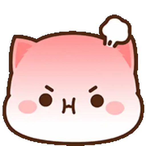 Peach Cat Emoji 14