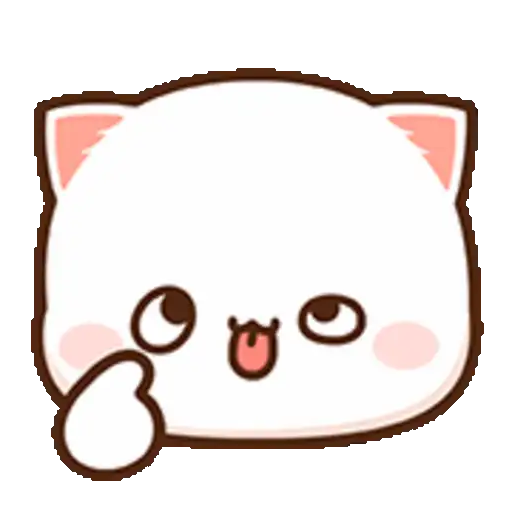Peach Cat Emoji 17