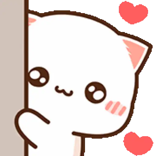 Peach Cat Emoji 3