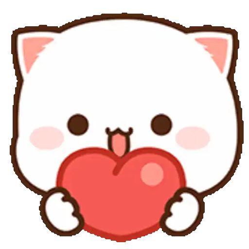 Peach Cat Emoji 7