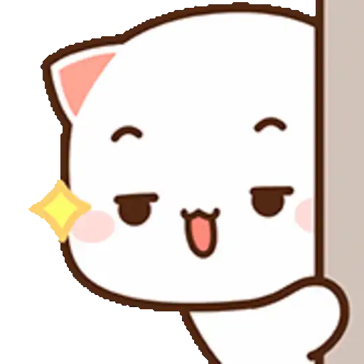 Peach Cat Emoji 13