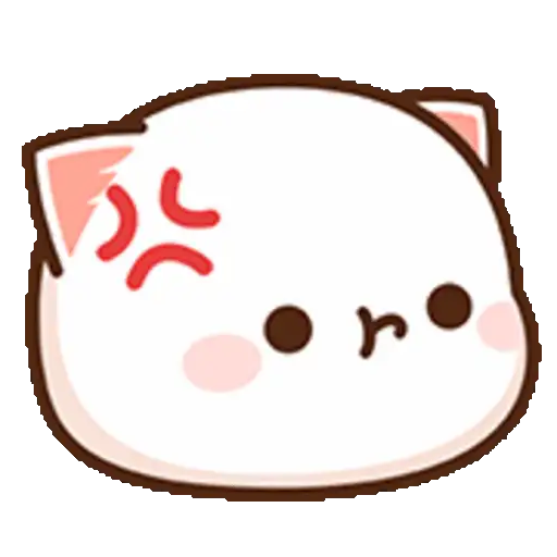 Peach Cat Emoji 11