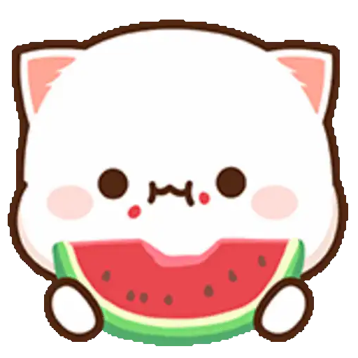 Peach Cat Emoji 6