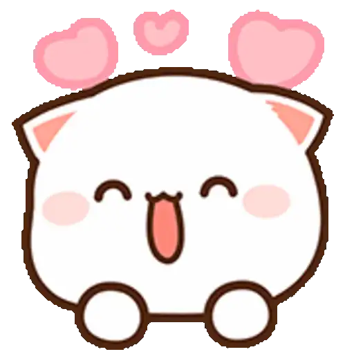Peach Cat Emoji 30