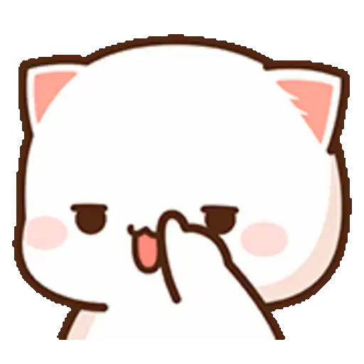 Peach Cat Emoji 16