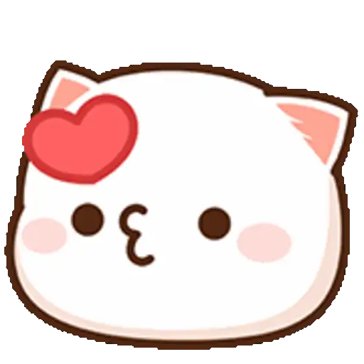 Peach Cat Emoji 2