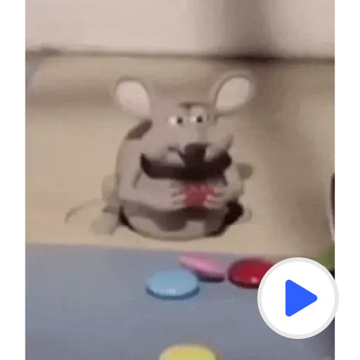 Ratón chistoso comiendo meme