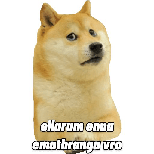 Cheems tamil stickers doge 27