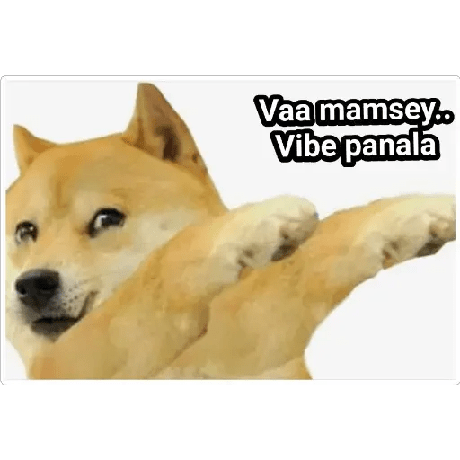 Cheems tamil stickers doge 15