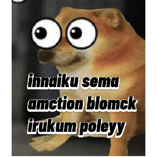 Cheems tamil stickers doge 7