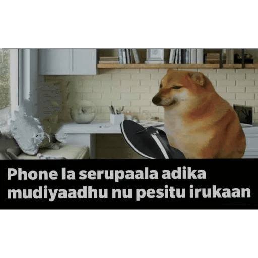 Cheems tamil stickers doge 12
