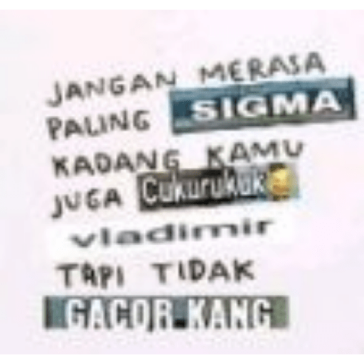 Stiker meme random  28