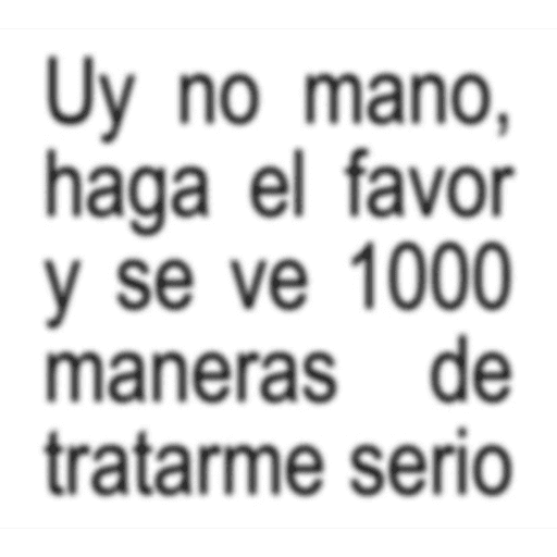 Trátame + que serio