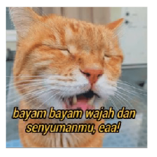 Stiker kucing cute 26