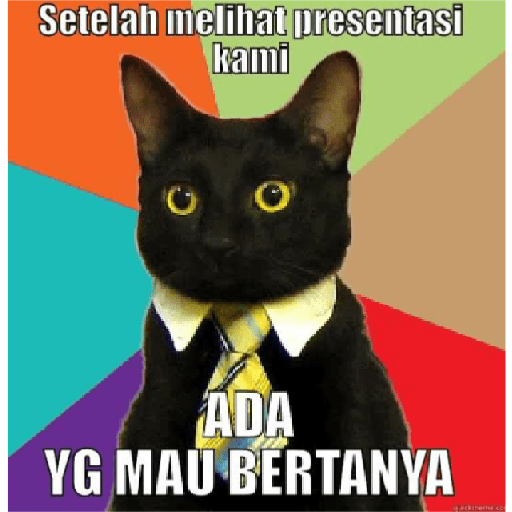 Stiker kucing cute 10