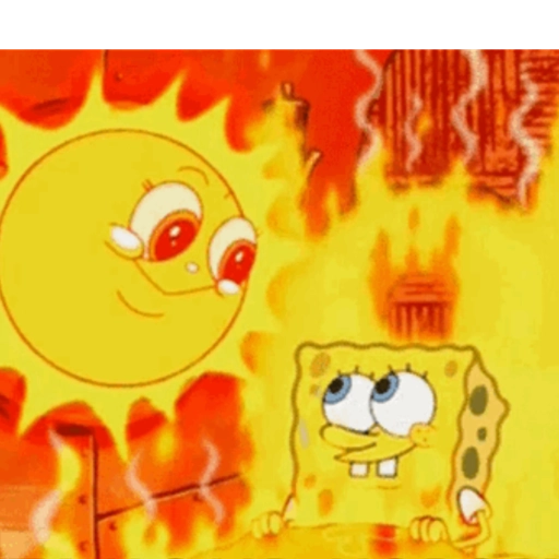 GIFs Que Calor! 🥵 Desenhos 15