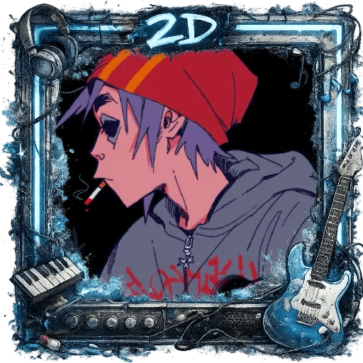 2D - Stuart Gorillaz  5