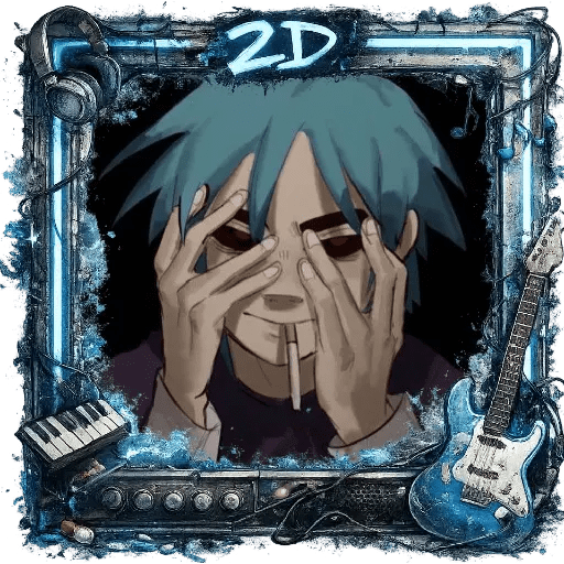 2D - Stuart Gorillaz  6