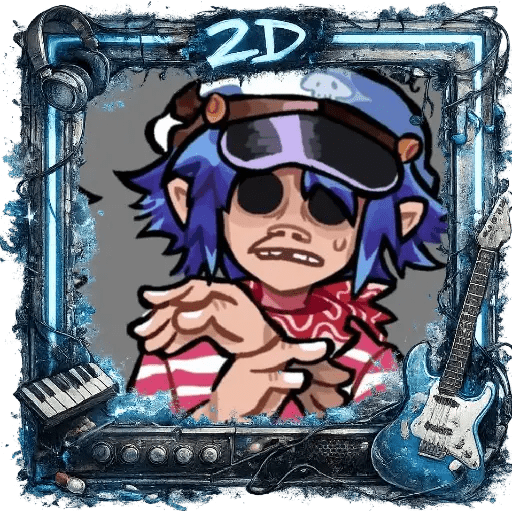 2D - Stuart Gorillaz  30