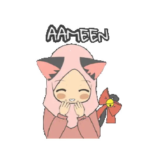 Miu Cat Hijab Gif 3