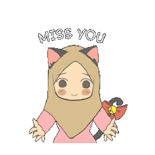 Miu Cat Hijab Gif 14