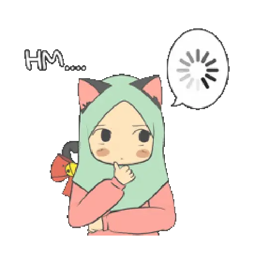 Miu Cat Hijab Gif 12