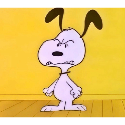 Snoopy com raiva 3