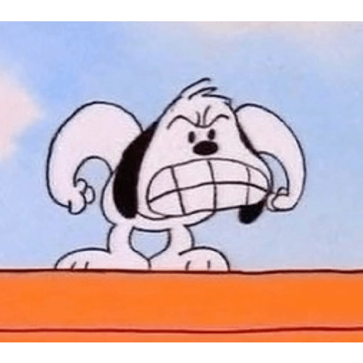 Snoopy com raiva 4